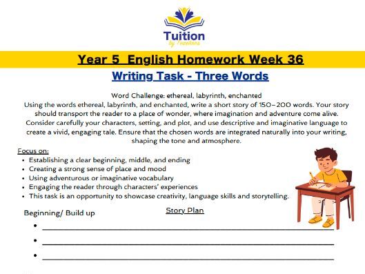 36. Year 5 Creative Writing & Spelling