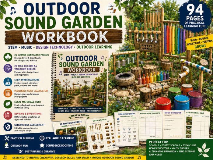 DIY Outdoor Sound Garden  20 STEM Music & DT Building Projects