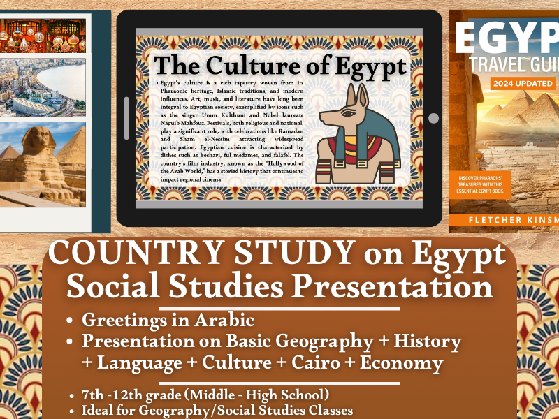 Country Study Presentation on Egypt - North Africa - Middle East