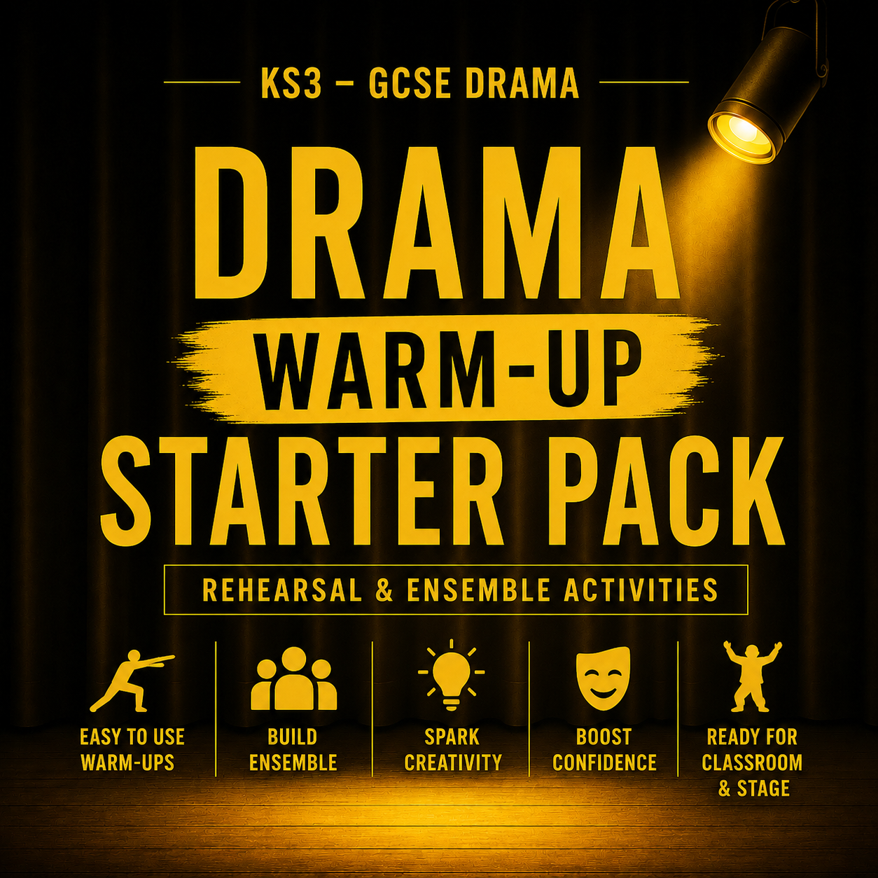 Drama Warm-Up Starter Pack | KS3–GCSE Rehearsal & Ensemble Activities