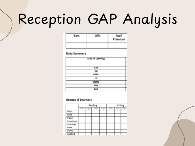 Reception Class GAP Analysis