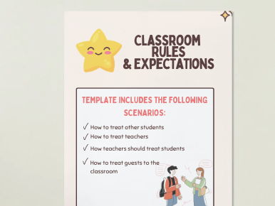 Classroom Rules and Expectations Poster