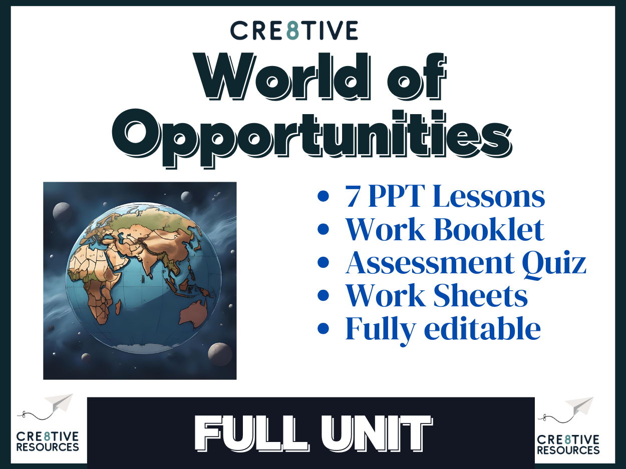 World of Career Opportunities – Full Unit (Careers Education / Personal Development)