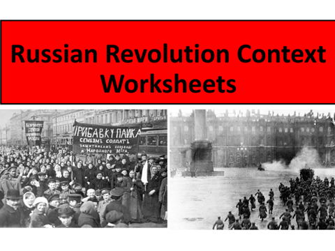 Russian Revolution Context Worksheets