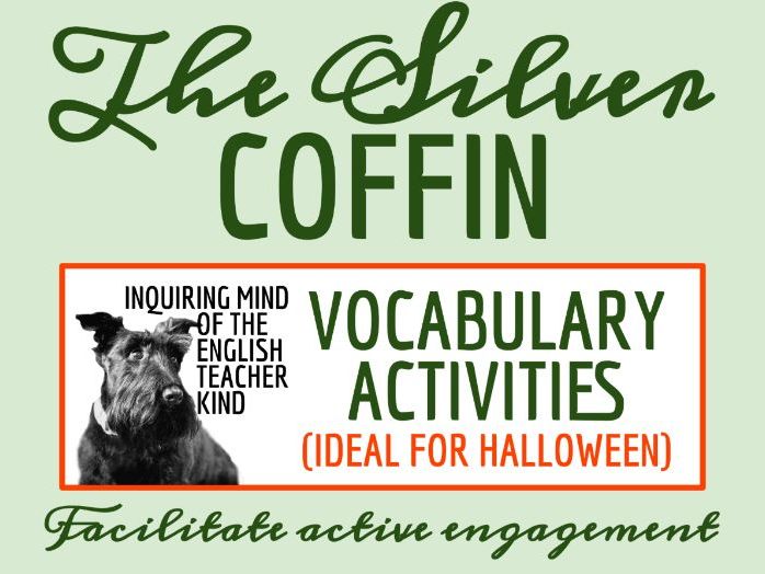 "The Silver Coffin" by Robert B. Johnson Vocabulary Games | Paranormal Fiction | Halloween