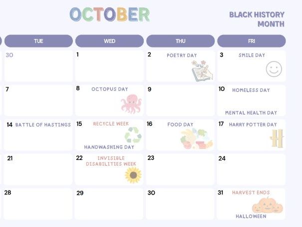 12 month school calendar
