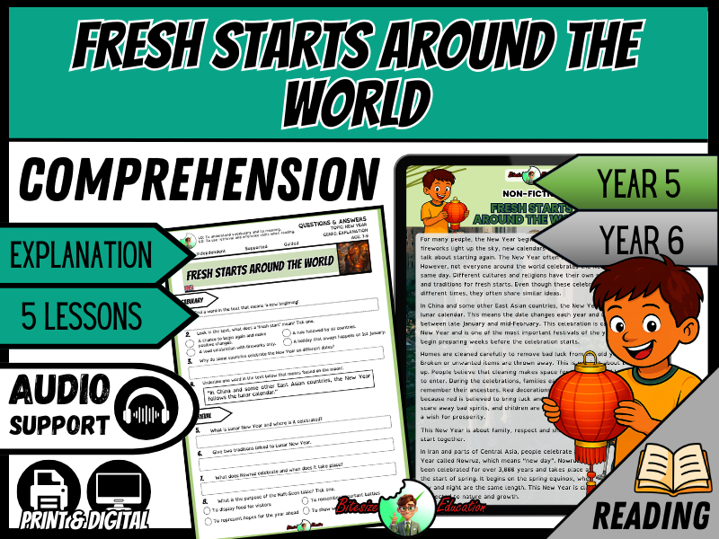 Fresh Starts Around the World | Reading Comprehension | Year 5/6