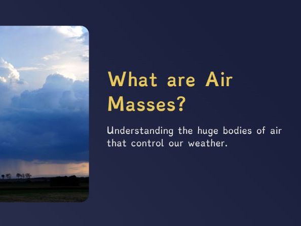 Year 7 - What are Air Masses? (PPT + Worksheet)