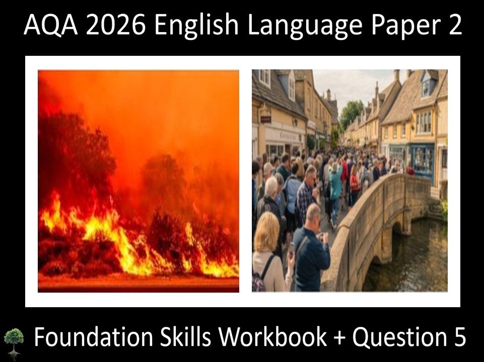 Enhanced AQA 2026 English Language Paper 2 Foundation Skills Workbook + Question 5