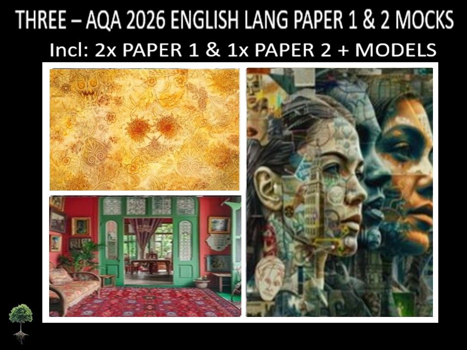 THREE - AQA PAPER 1 & 2 | 2026 FULL MOCKS | MODELS
