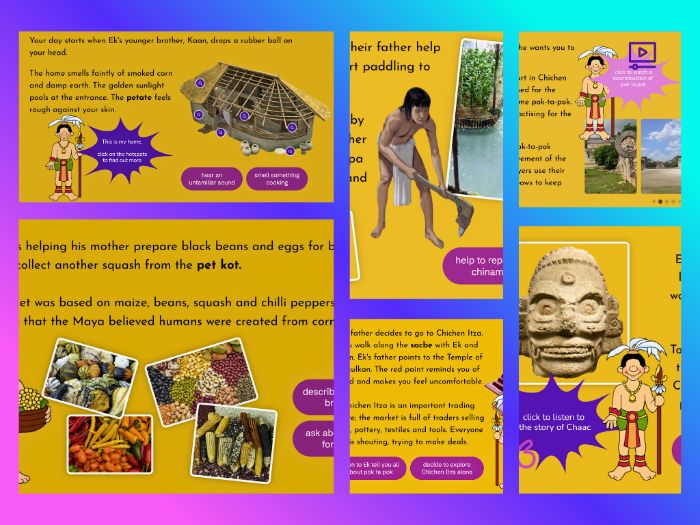 KS2/3 A Day in the Life of a Maya Child – Interactive Hotspot Adventure