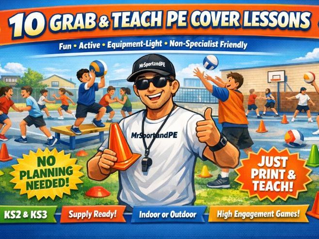 10 Grab & Teach PE Supply / Cover Lessons