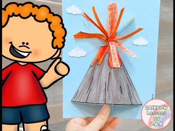 Volcano Craft | Volcano Worksheets | Volcano Activities | Reading Comprehension