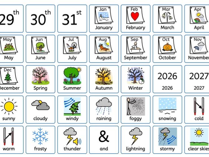 Home/School Calendar Symbols
