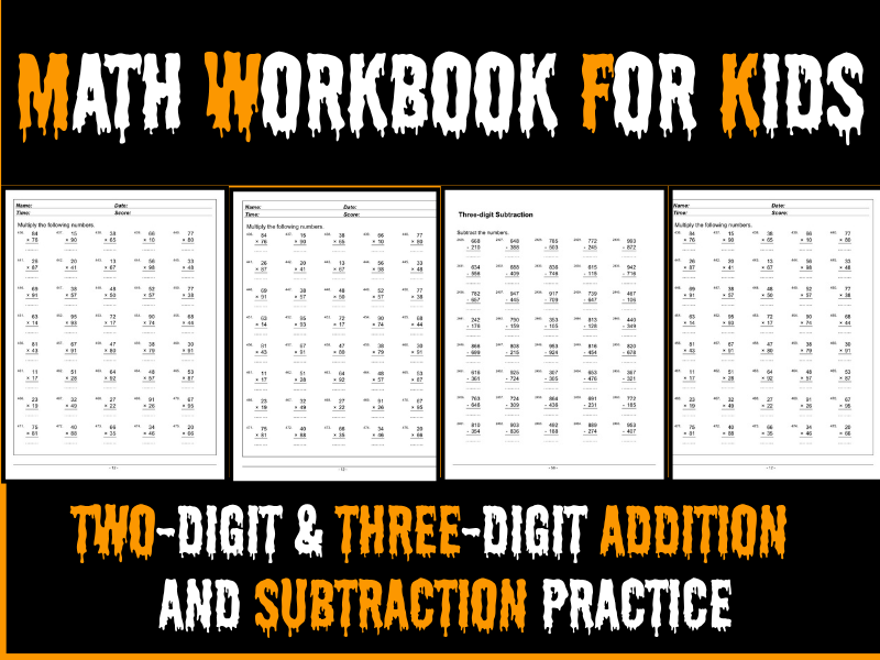 2-Digit & 3-Digit Addition and Subtraction Practice Pack