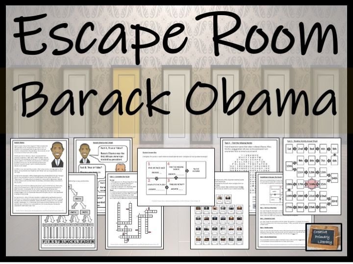 Barack Obama Escape Room Activity