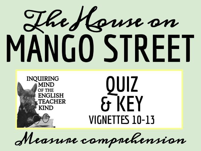 House on Mango Street Quiz 1013 Teaching Resources