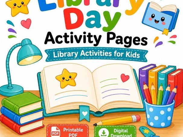 Library Day Activity Pages