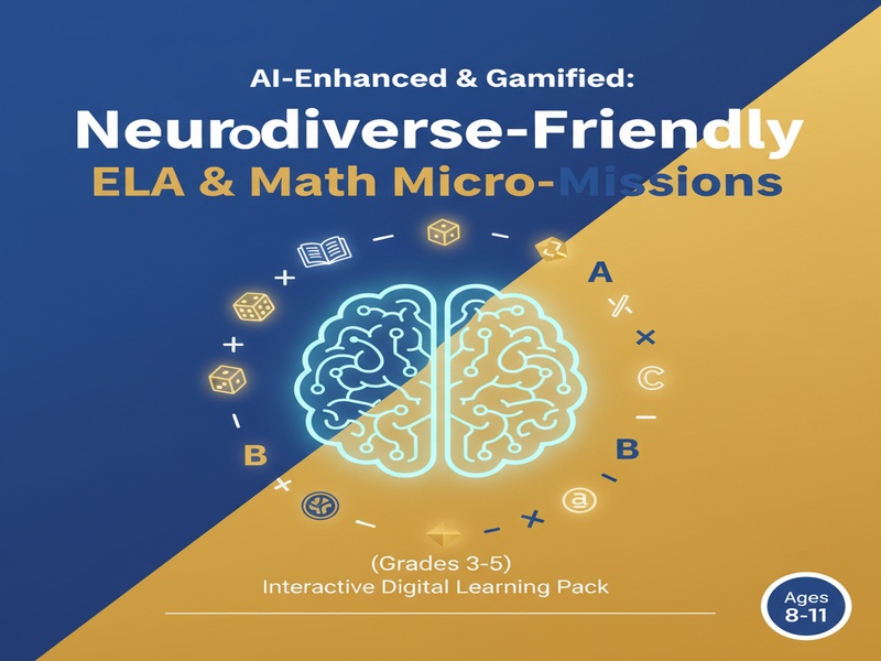AI-Enhanced & Gamified Neurodiverse-Friendly ELA & Math Micro-Missions