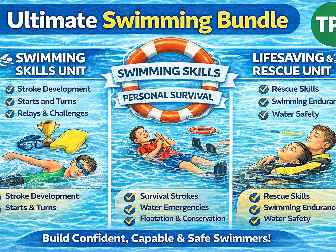 Ultimate Swimming Bundle | Swimming Skills, Personal Survival & Lifesaving Units