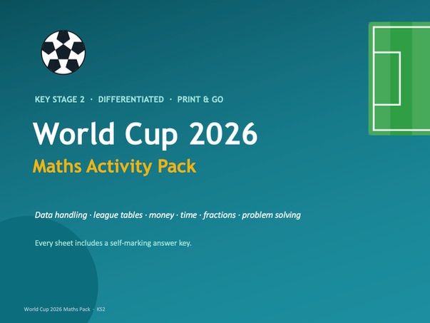 World Cup 2026 Maths Pack (KS2)