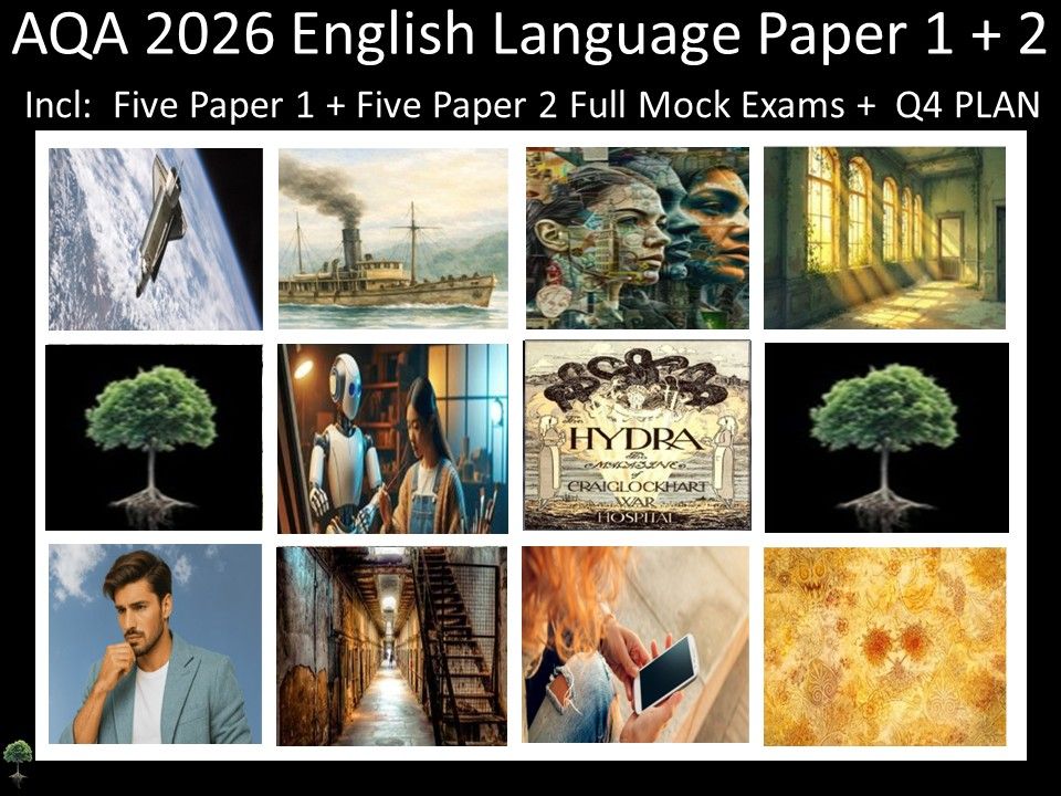 Ten AQA 2026 English Language Paper 1 + 2 Mocks | Q4 Plan