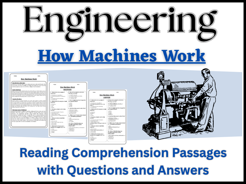 How Machines Work: Reading Comprehension – Fun, Interactive & Ready-to-Print