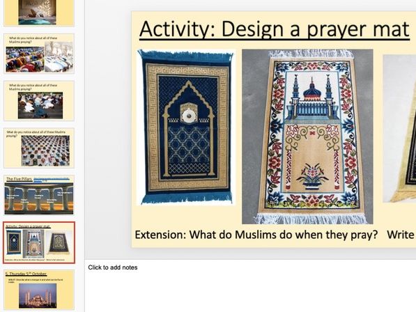 RE Unit 1.6 Who is Muslim and how do they live?