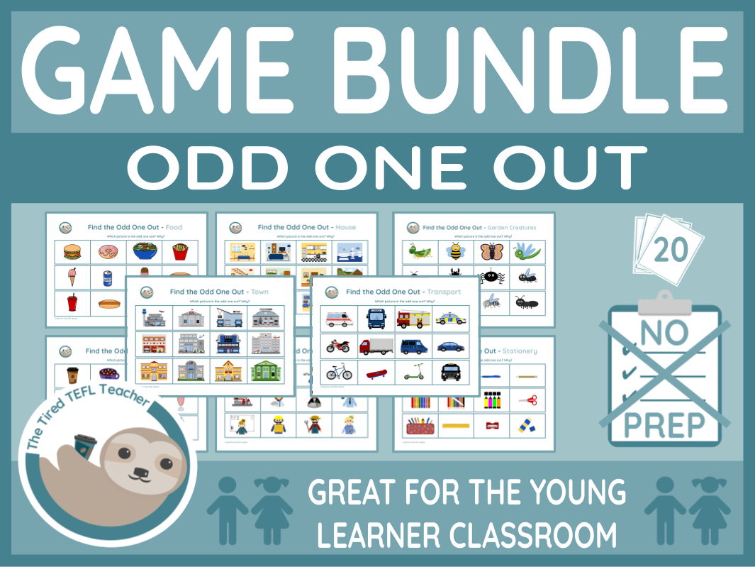 ESL Odd One Out Challenges Bundle