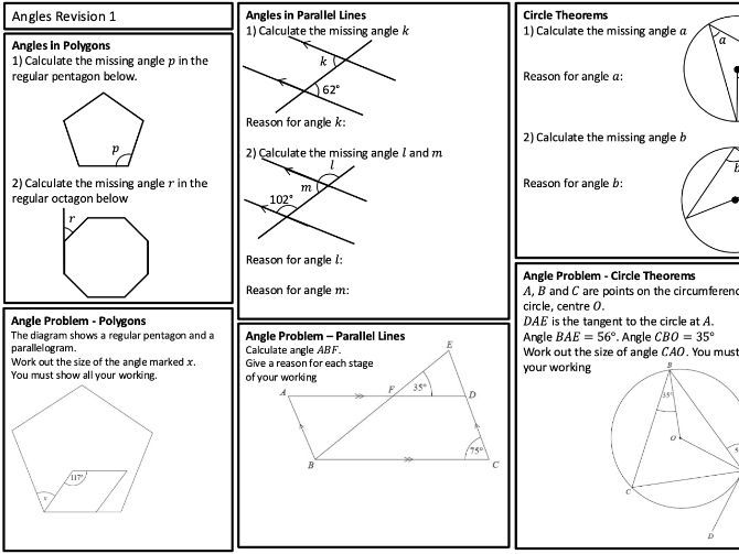 GCSE Higher Maths 7-9 Exam Practice - Angles