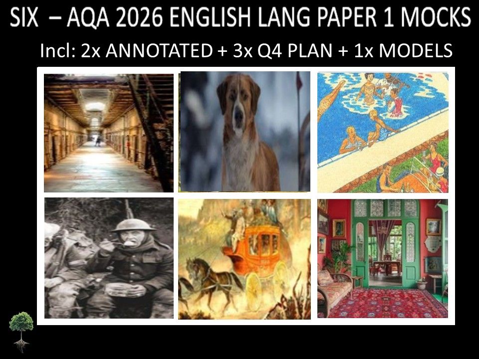SIX - AQA PAPER 1 | 2026 FULL MOCKS | ANNOTATED | Q4 PLAN | MODELS