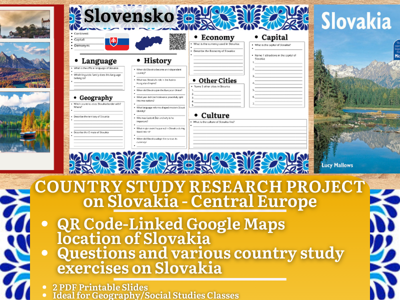 Country Study Research Project - Slovakia - Social Studies Report - Central Europe