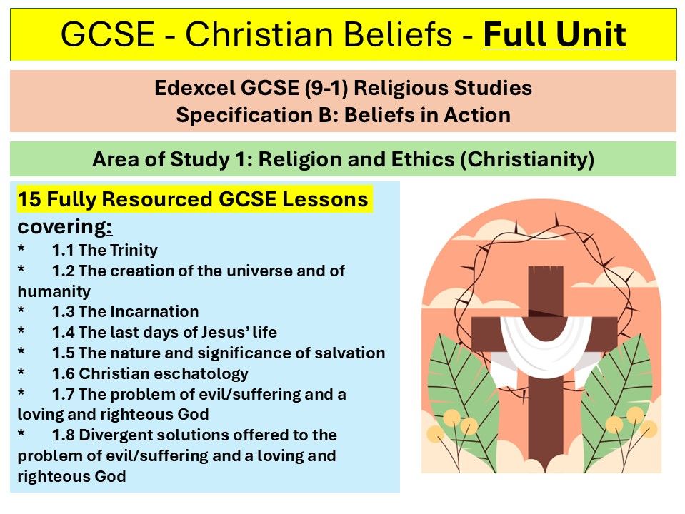 Christian Beliefs - Edexcel GCSE Relgious Studies Spec B - Complete Module
