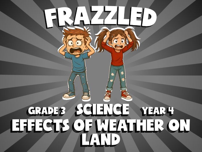 Effects of Weather on Land FRAZZLED Science Game | No-Prep Year 4 Review Activity