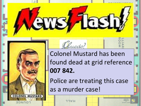 Grid References - Colonel Mustard Mystery