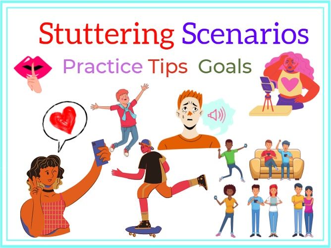 Stuttering Stammering. Scenarios, Wh Q's, Self-Advocacy, Speech Goals