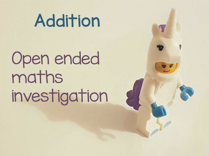 Open ended maths investigation - year 2 addition