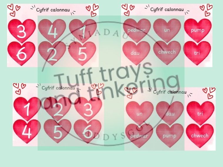 calon cyfrif santes dwynwen valentines nursery reception mathemateg ps1 foundation phase