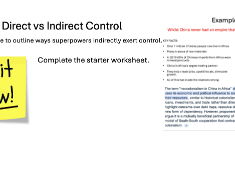 L5 Direct vs Indirect Control - Edexcel IA2 Geo SuperPowers