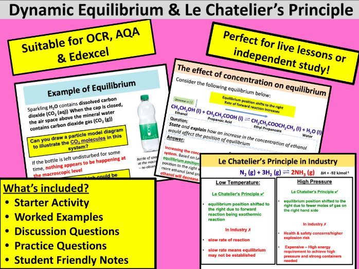 Le Chatelier's Principle & Equilibria