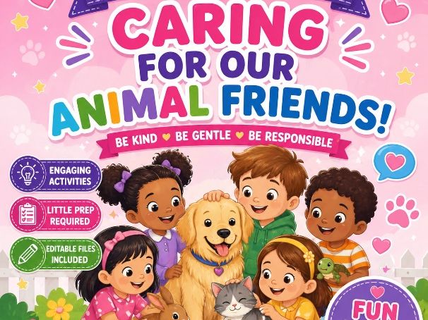 Caring for Animals – Primary PSHE and Science Lesson on Empathy, Responsibility, and Pet Care