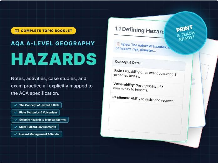 AQA A Level geography Hazards Workbook