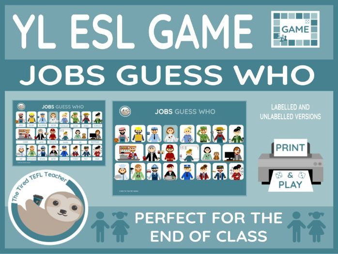 ESL Jobs Guess Who Game