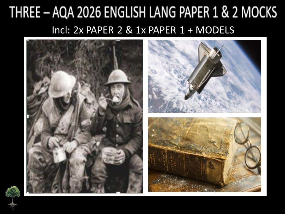 THREE - AQA PAPER 1 & 2 | 2026 FULL MOCKS | MODELS
