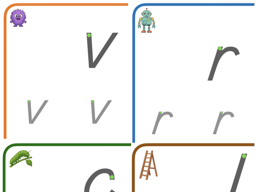 Complete Handwriting Bundle - D'nealian Manuscript Font