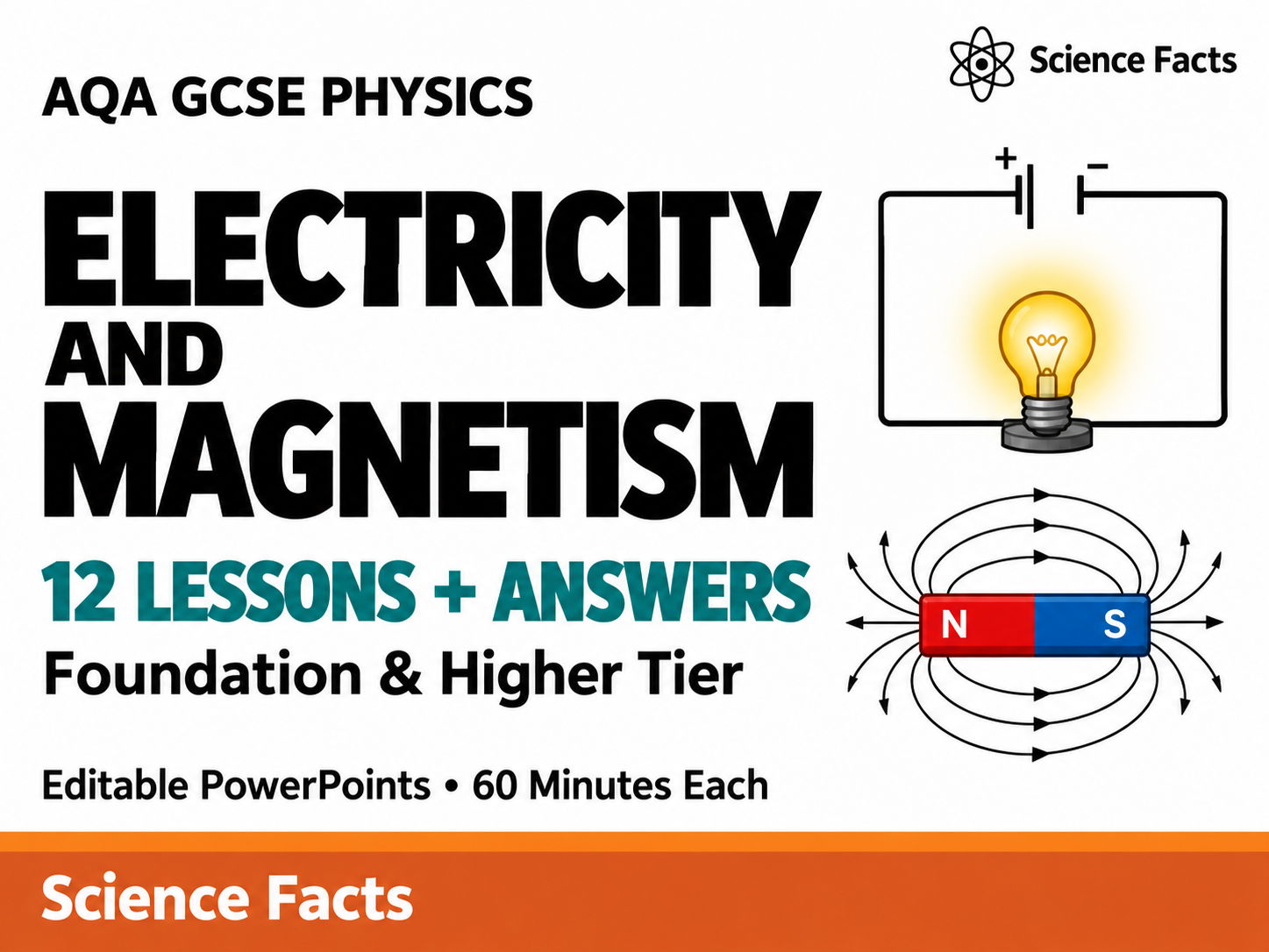 Electricity and Magnetism: AQA GCSE Physics (12 Lessons + Answers)