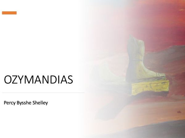 Ozymandias by P.B Shelley