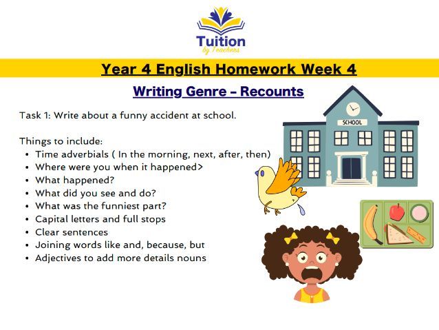 4. Year 4 - Creative Writing & Spelling