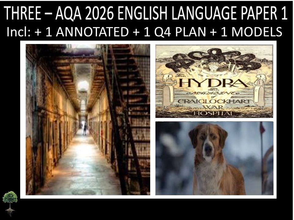 THREE - AQA PAPER 1 | 2026 FULL MOCKS | ANNOTATED | Q4 PLAN | MODELS