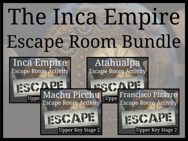 Inca Empire Escape Room Activity Bundle | Year 5 or Year 6